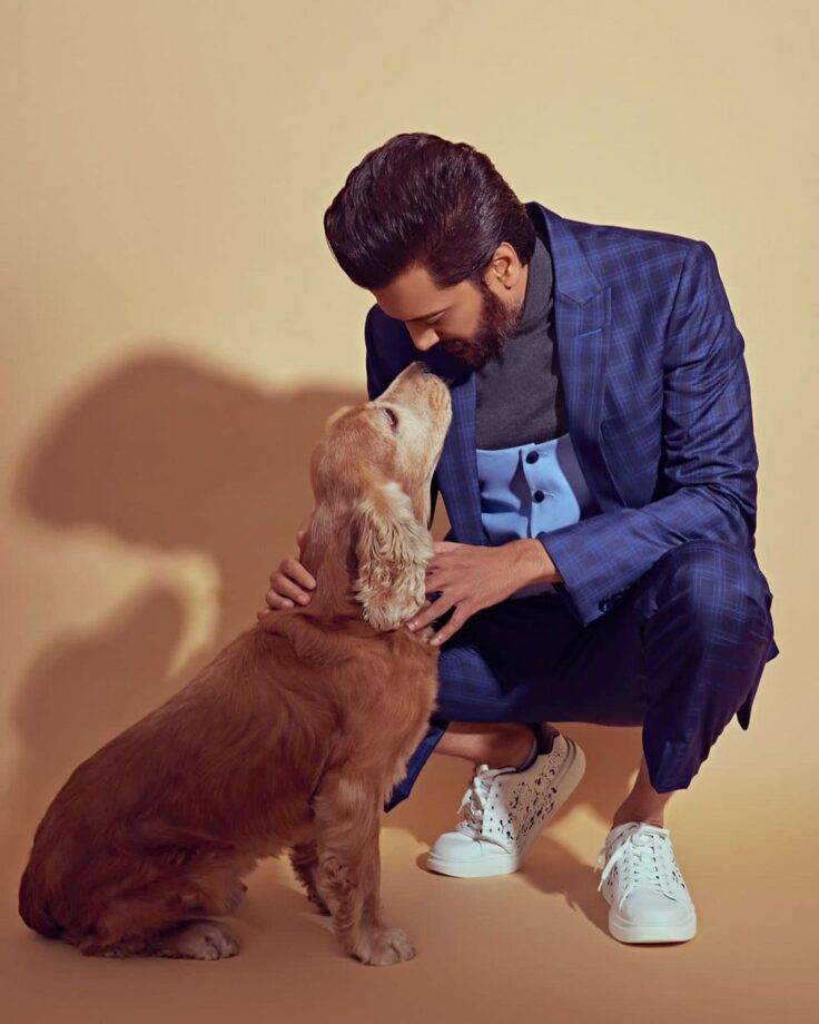 Riteish Deshmukh Raises The Bar As He Poses In Elegant Suit Besides His Pet Dog - 0