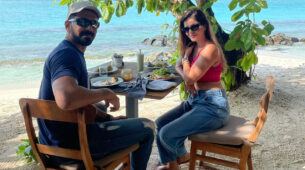 Rubina Dilaik and Abhinav Shukla enjoy romantic beach date, give serious ‘couple goals’ to fans