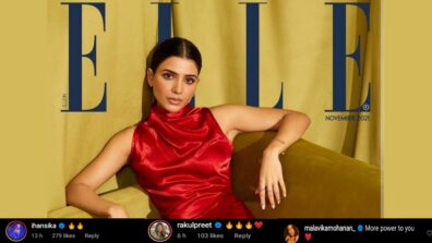 Samantha Ruth Prabhu slays the ‘spicy red hot’ avatar effortlessly, Malavika Mohanan, Rakul Preet and Hansika Motwani react