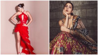 Sara Ali Khan’s deep-neck hot lehenga Vs Ananya Panday’s red twirl slit outfit: Who’s your ‘dream date’? (Ultimate Fan Battle)