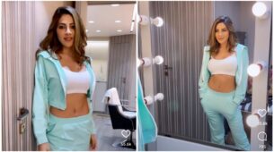 Bigg Boss damsel Nikki Tamboli is here to snatch your sleep with her unlimited sensuality