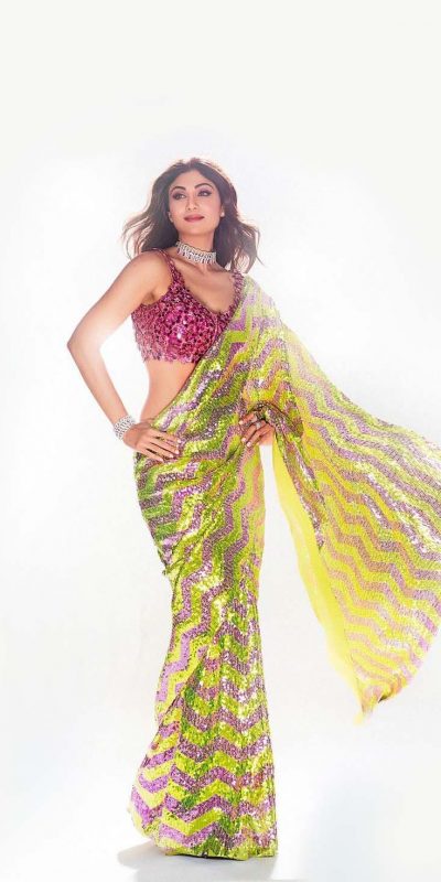 Shilpa Shetty In Neon Colours To Katrina Kaif’s Dual Tone: Hottest Sequin Sarees To Fill In Your Wardrobe - 0