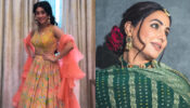 Shivangi Joshi and Hina Khan look drool-worthy and mesmerizing in multi-printed lehengas, come fall in love
