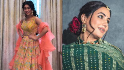 Shivangi Joshi and Hina Khan look drool-worthy and mesmerizing in multi-printed lehengas, come fall in love