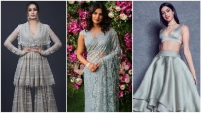 Shraddha Kapoor, Priyanka Chopra To Khushi Kapoor: Hottest Grey Ethnic Outfits You Would Love To Style?