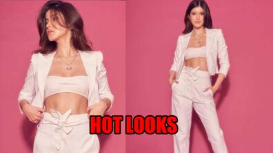 Shanaya Kapoor Flaunts Her Hot Looks In Monochrome Crop Top With Pants & Blazer: Khushi Kapoor Reacts