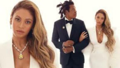 Sneak Peek: Beyonce looks absolutely regal in a plunging white dress while wearing that iconic Tiffany Yellow Diamond