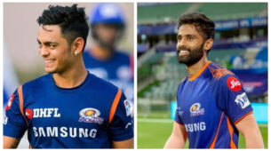 Stunning display by the Mumbai Indians batters as they post a total of 235/9, their highest score ever