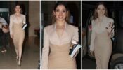 Tamannaah Bhatia Looks Jaw-Dropping In A Beige Bodycon Dress; Take A Look