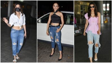 Tamannaah Bhatia, Rakul Preet, and Kriti Sanon flaunt their unlimited sensuality in ripped jeans, are you sweating?