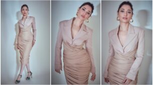 Tamannaah Bhatia’s High Chic Look In Nude Dress Looks Super Hot: See Pics