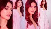 The Charm Of Success: Vaani Kapoor decks up in pink long kurti with plunging neckline, fans in love