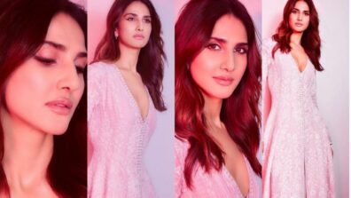 The Charm Of Success: Vaani Kapoor decks up in pink long kurti with plunging neckline, fans in love