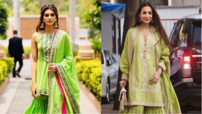 Kriti Sanon To Malaika Arora: Times Bollywood Divas Slayed In Green Sharara