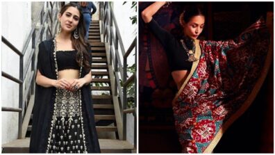 Times Sara Ali Khan And Malaika Arora Made Fashion Lovers Crazy In Elegant Ethnics