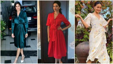 Times when Katrina Kaif, Deepika Padukone and Alia Bhatt mastered the wrap dress