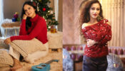 TMKOC Gorgeous Palak Sindhwani and Sunayana Fozdar spice up the Christmas vibe in red ensembles