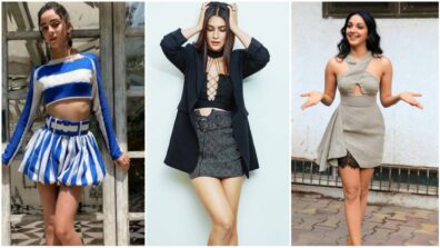 Trendsetters: Flaunt your sensuous pair of legs like Ananya Panday, Kriti Sanon and Kiara Advani in short skirt dresses