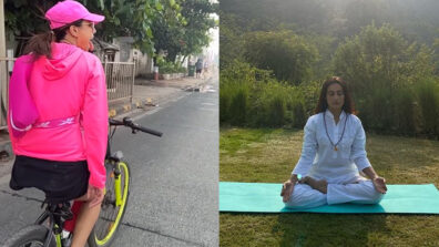 Tv actresses Nia Sharma & Surbhi Jyoti swear by Cycling and Yoga