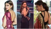 Uff Haye Garmi: Kriti Sanon, Madhuri Dixit and Jacqueline Fernandez grab eyeballs in sensuous backless blouses, are you crushing?