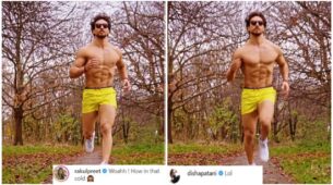 Unbelievable Swag: Tiger Shroff spotted running shirtless in -1 degree celsius, Rakul Preet and Disha Patani are super impressed