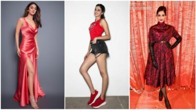 Vaani Kapoor, Ananya Panday and Sonam Kapoor keep it ‘spicy red hot’, who’s your dream date folks? (Poll Alert)