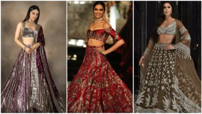 Want to spice up your Manish Malhotra special embellished lehenga style? Get cues from Kiara Advani, Deepika Padukone and Katrina Kaif