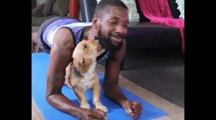 Watch: A Video Of A Cute Little Dog Licking And Kissing Its Human’s Face While He Tries To Get His Workout Done Is Amazing