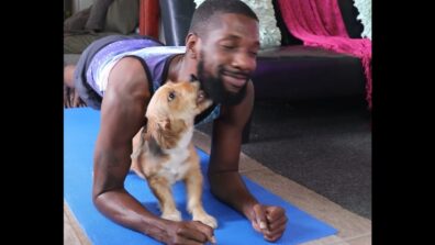 Watch: A Video Of A Cute Little Dog Licking And Kissing Its Human’s Face While He Tries To Get His Workout Done Is Amazing