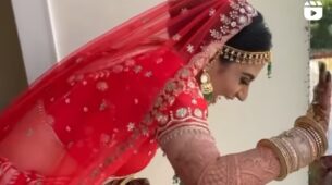 Watch An Adorable Video: A Bride Eagerly Waiting For Groom & As He Arrives She Waves & Sends Him Flying Kisses