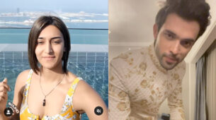 Watch: Erica Fernandes spotted in swimming pool with mystery man in new viral video, Parth Samthaan says, ‘western to desi’