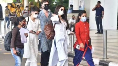 Watch: Katrina Kaif and family spotted leaving for wedding after visiting Vicky Kaushal’s house, see viral video