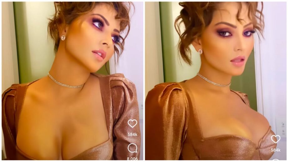 What A Babe: Urvashi Rautela sends shockwaves all over internet in new plunging neckline avatar, fans can't stop sweating seeing viral video 525204