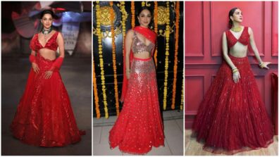 What A Beauty! Kiara Advani Serving Looks In Ravishing Red Lehengas: Which Red Lehenga Would You Choose?