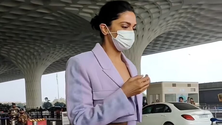 What Swag: Deepika Padukone jets off to Hyderabad for shoot, rocks the lavender casual sporty style 513814