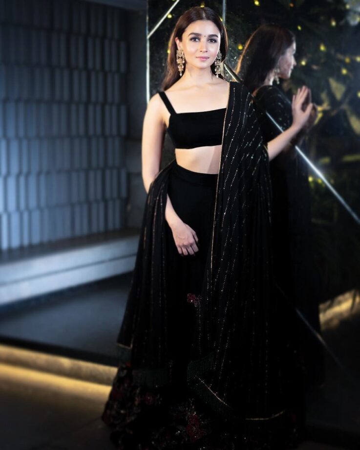 Would You Pick Black Ethnic Outfits Of Alia Bhatt For A Traditional Celebration? - 0