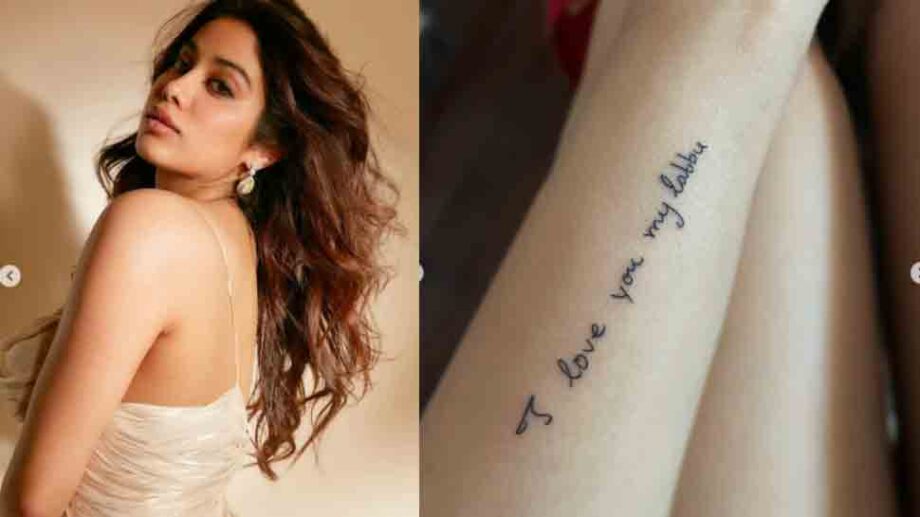 Wow! So Beautiful! Janhvi Kapoor Gets A Tattoo Of Sridevi’s Handwritten Note, Glimpses Here - 1