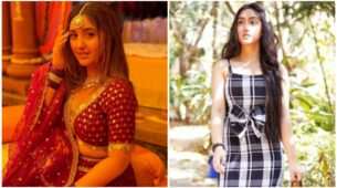 Desi Vs Videsi: Ashnoor Kaur In A Traditional Classy Red Lehenga Or In Elegant Midi Dress, What Looks Better?