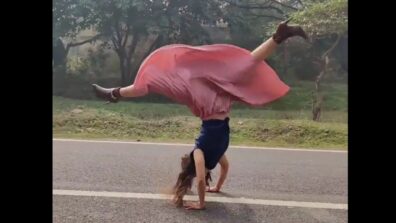 Wow, Amazing! A Girl Does Cartwheel While Wearing A Skirt & High Heels, Netizens Super Impressed, Watch