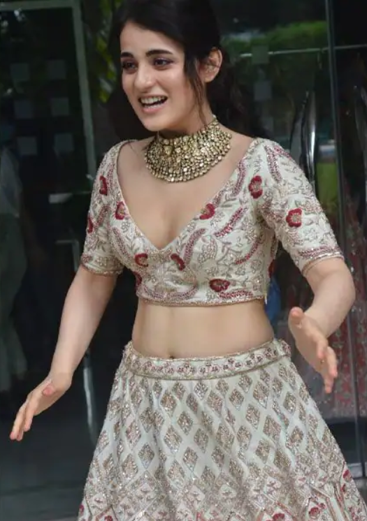 Radhika Madan Looks Breathtakingly Beautiful In Golden Lehenga Choli, See Pics - 2