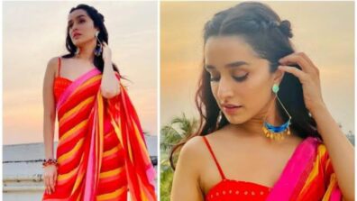 Shraddha Kapoor Looks Too Hot To Handle In Her Orange Saree, And We Are Sure You Would Want To Steal It