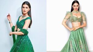 Kriti Sanon To Kiara Advani: Celeb-Inspired Green Ethnic Outfit To Slay A Hot Wedding Guest Look