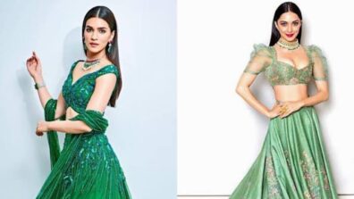 Kriti Sanon To Kiara Advani: Celeb-Inspired Green Ethnic Outfit To Slay A Hot Wedding Guest Look