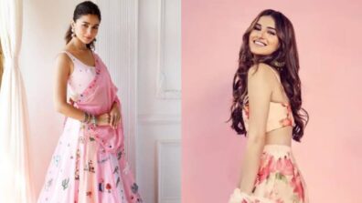 Alia Bhatt Or Tara Sutaria: Who Looked Better In Pink Floral Lehenga? Vote Now