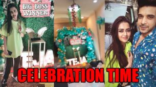 Adorable Videos: Tejasswi Prakash celebrates her Bigg Boss 15 win with boyfriend Karan Kundrra