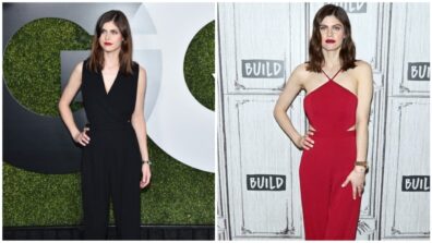 Alexandra Daddario Is Clearly Obsessed With Black Jumpsuits & Here’s A Proof