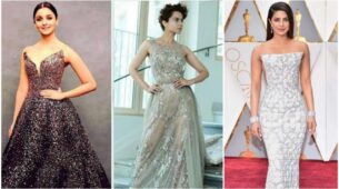 Alia Bhatt, Kangana Ranaut, Priyanka Chopra in Zuhair Murad designer gowns, a quintessential visual delight