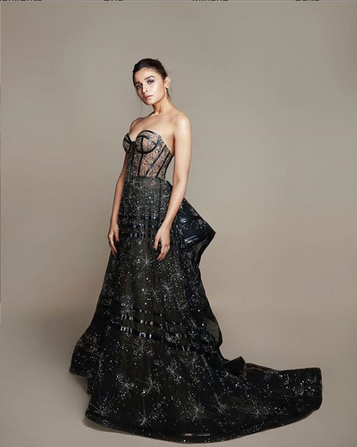 Alia Bhatt Vs Janhvi Kapoor: Which Diva’s Black Gown Would You Wear For A Glam Night Out? - 0