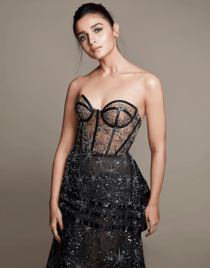 Alia Bhatt Vs Janhvi Kapoor: Which Diva’s Black Gown Would You Wear For A Glam Night Out? - 1