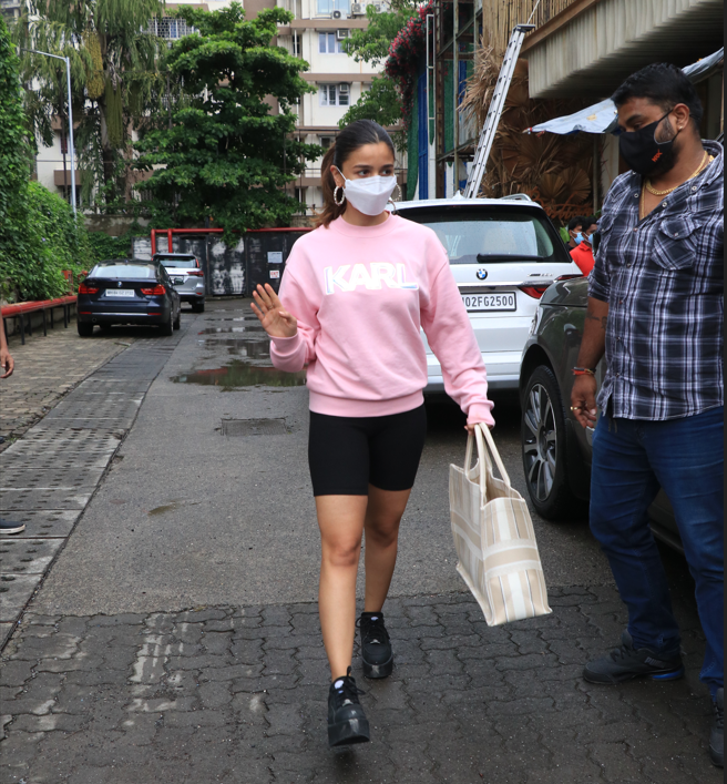 Alia Bhatt’s Cool Biker Shorts Are Giving High Glam Goals And We Are Loving It: See Pics - 1